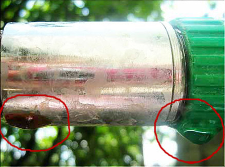 filtru de apa GAV in timpul testarii