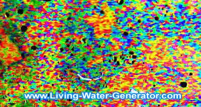 tap water memory with distorted living energy structure